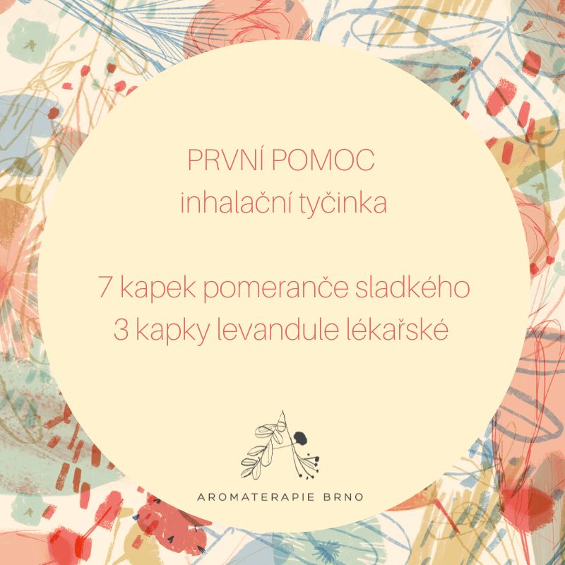 Inhalační tyčinka první pomoc